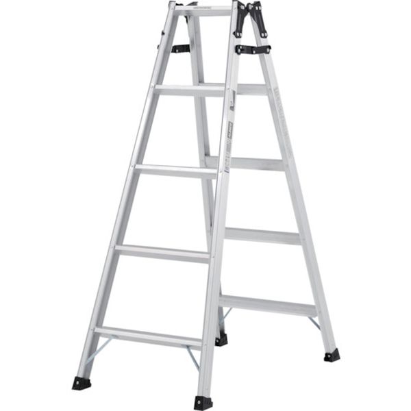 幅広踏ざん(55mm)はしご兼用脚立 1.41m