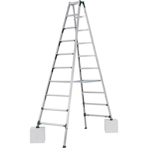 伸縮脚付き専用脚立(踏ざん幅60mm・各脚441mm伸縮) 天板高さ2.76～3.20m