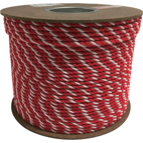 アクリル紅白ロープ 6mm×200m