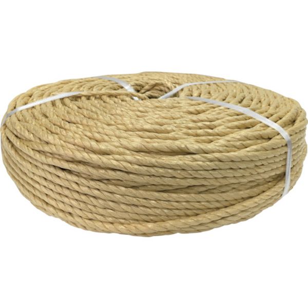 ＰＳロープ　わら縄色　６ｍｍｘ２００ｍ