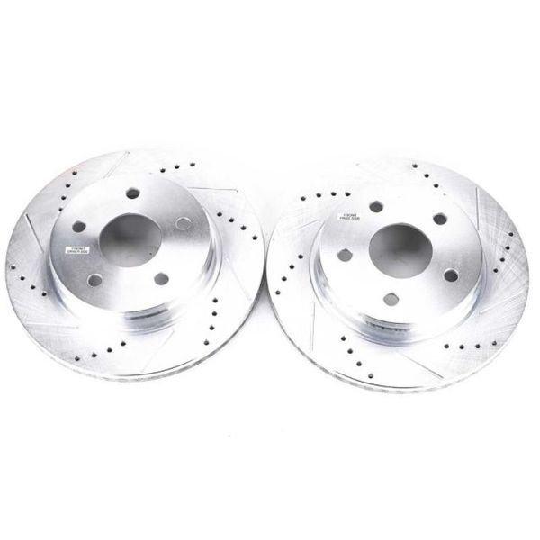 07-09 Chrysler Aspen Front Evolution Drilled & Slotted Rotors - Pair