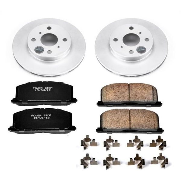 96-98 Toyota Paseo Front Z17 Evolution Geomet Coated Brake Kit