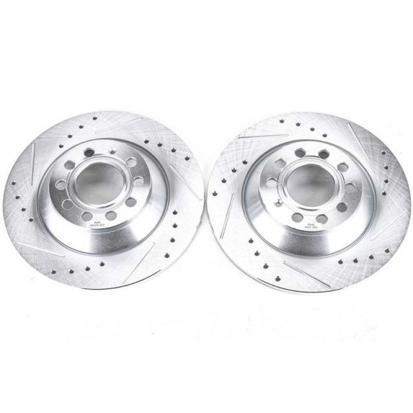 05-11 Audi A6 Rear Evolution Drilled & Slotted Rotors - Pair