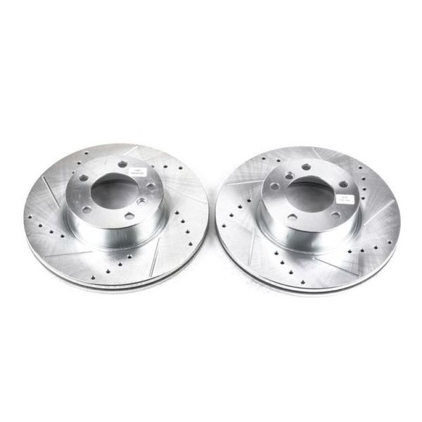 14-16 BMW 228i Front Evolution Drilled & Slotted Rotors - Pair