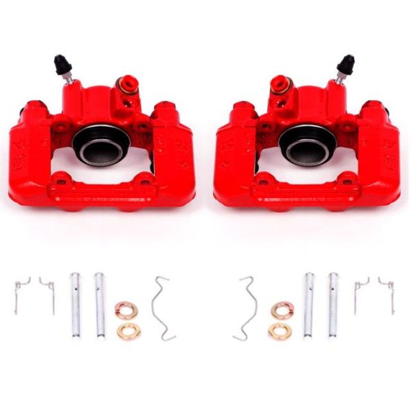 03-06 Pontiac Vibe Rear Red Calipers w/o Brackets - Pair