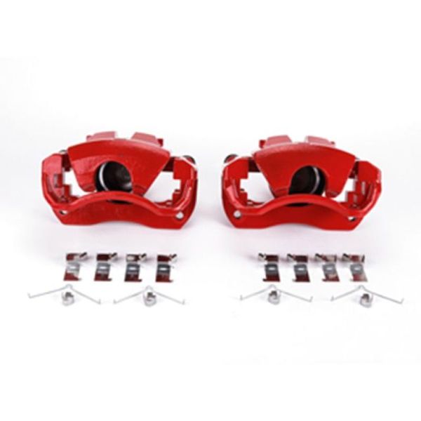 13-17 Lexus ES300h Front Red Calipers w/Brackets - Pair