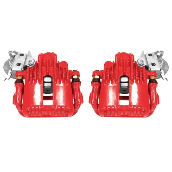 93-97 Chevrolet Camaro Rear Red Calipers w/Brackets - Pair