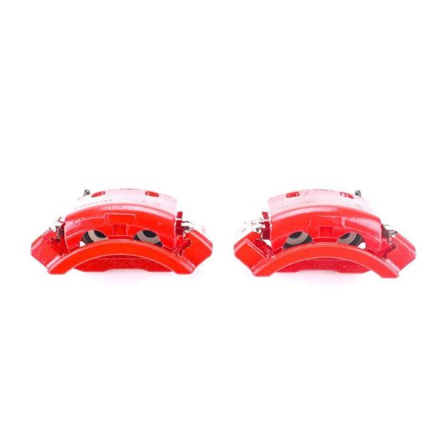 01-02 Dodge Ram 2500 Rear Red Calipers w/Brackets - Pair