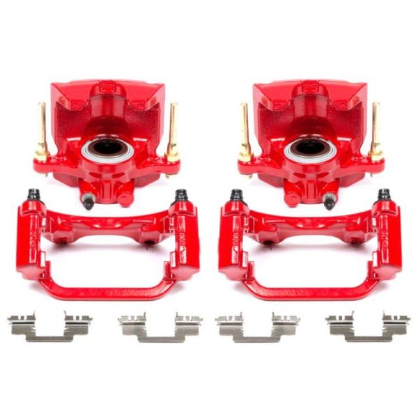 07-16 Cadillac Escalade Rear Red Calipers w/Brackets - Pair