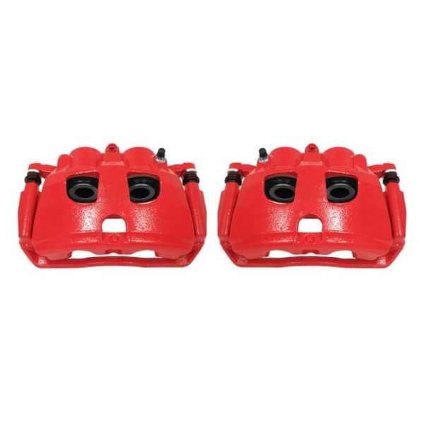 09-10 Dodge Ram 2500 Rear Red Calipers w/Brackets - Pair