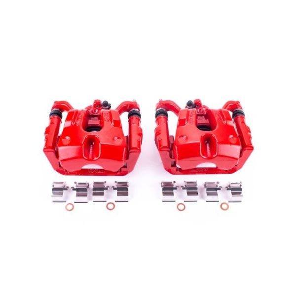 15-17 Chrysler 200 Rear Red Calipers w/Brackets - Pair