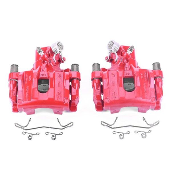 12-17 Ford Focus Rear Red Calipers w/Brackets - Pair
