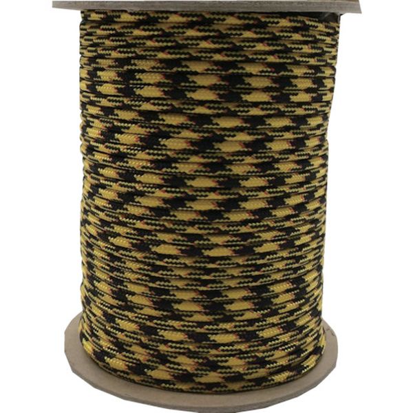 強力カラーコード 4mm×100m(黄/黒)