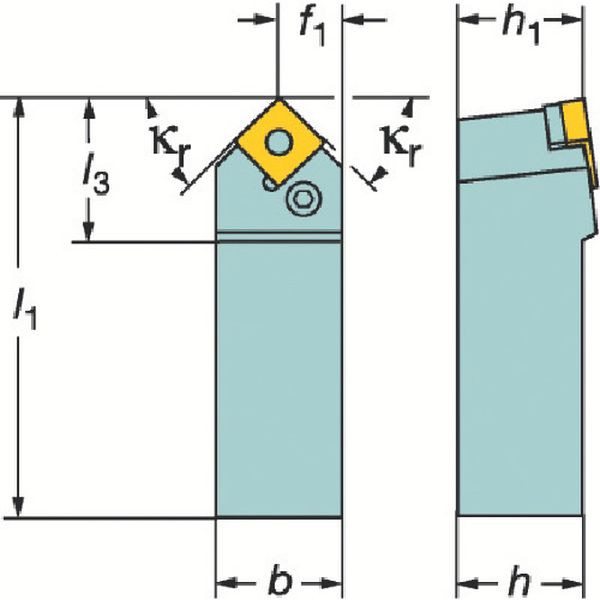 Ｔ－Ｍａｘ　Ｐ　ネガチップ用シャンクバイト