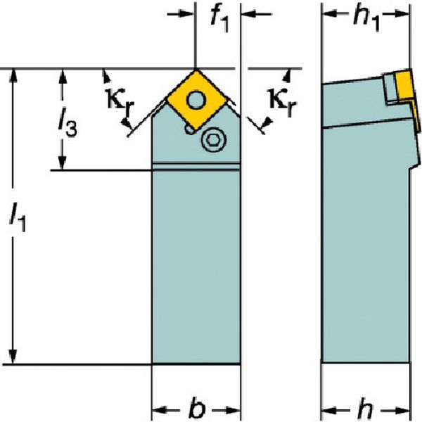 Ｔ－Ｍａｘ　Ｐ　ネガチップ用シャンクバイト