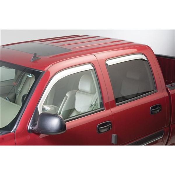 09-18 Ram 1500 - Crew Cab (Set of 4) Excl Rebel Model Element Chrome Window Visors