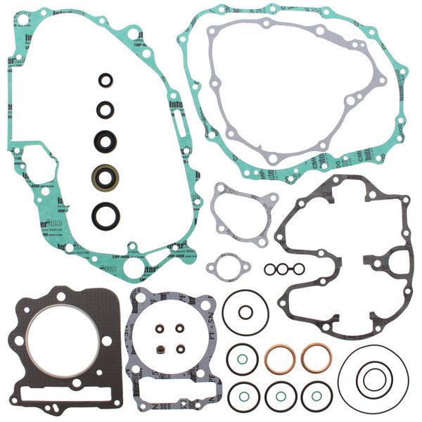 QuadBoss 99-00 Honda TRX400EX FourTrax Complete Gasket Set w/ Oil Seal