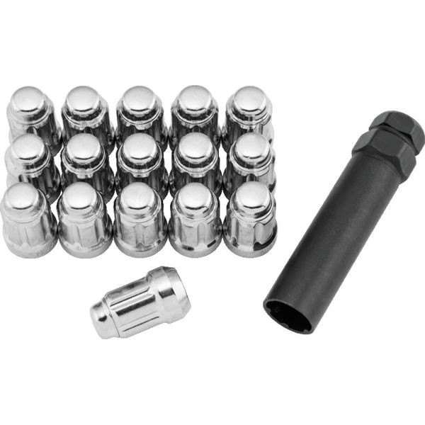 QuadBoss Spline Lug Nuts 12x1.25 - Silver