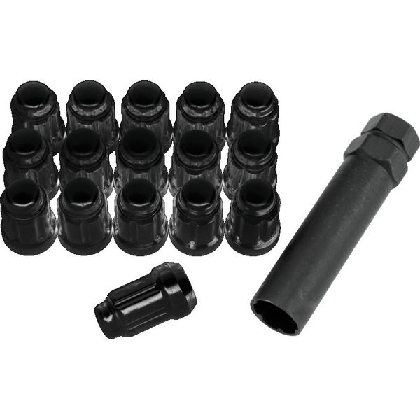 QuadBoss Spline Lug Nuts 12x1.5 - Black