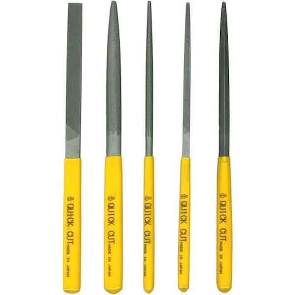 852-8628  クイックカットヤスリ 5本組 セット 細目