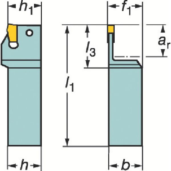 Ｔ－Ｍａｘ　Ｑ－カット　突切り・溝入れ用シャンクバイト