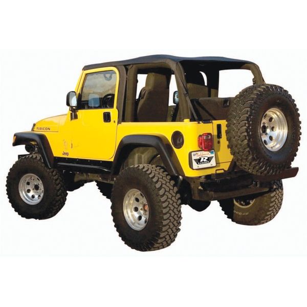 97年-06年 Jeep ラングラー(TJ) Excludes LJ Unlimited Frameless Soft Top Kit - Black Diamond