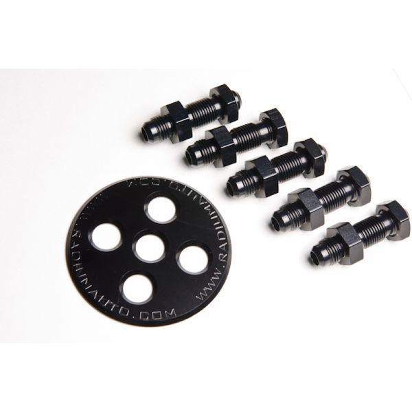 Fuel Surge Tank 6AN Bulkhead Plate w/ Fittings and Nuts