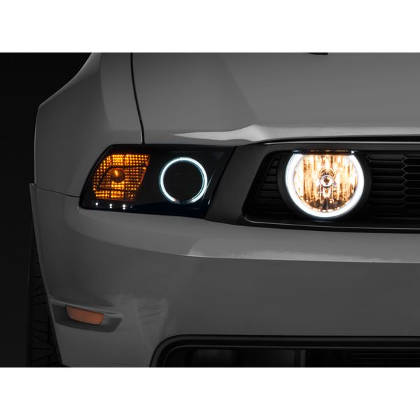 05-12 Ford Mustang GT LED Halo Fog Lights (Chrome)
