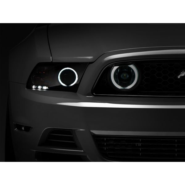 13-14 Ford Mustang GT CCFL Halo Fog Lights (Smoked)