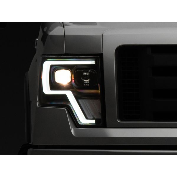 09-14 Ford F-150 G4 Projector Headlights- Black Housing (Clear Lens)