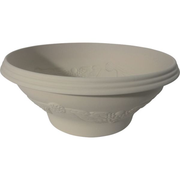 レリーフボールプランター　ウォームベージュ　４５０