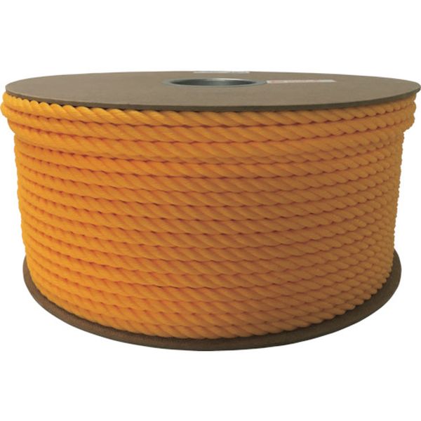 RE50  ロープ PEカラーロープドラム巻 9φ イエロー 150ｍ入り