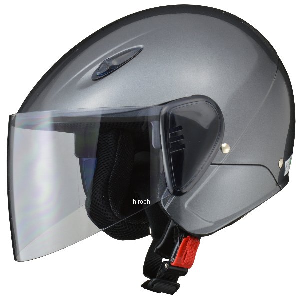 セミジェットヘルメットセリオ ガンメタル フリーサイズ (57cm-60cm)