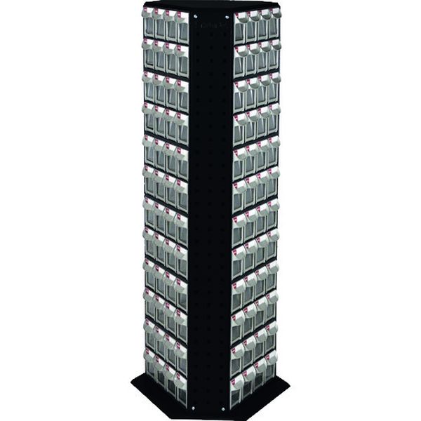 RFO8144BK 194-8612  回転パーツスタンド 1230mm 144引出し 黒色