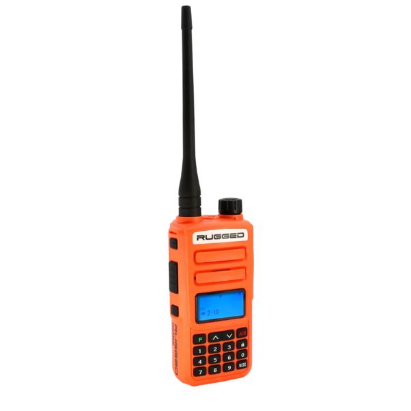 Rugged GMR2 PLUS - GMRS / FRS Two Way Handheld Radio Safety Orange