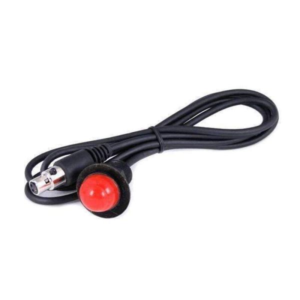 Hole Mount Push to Talk Cable (PTT) with 48 Straight Cord for Intercoms