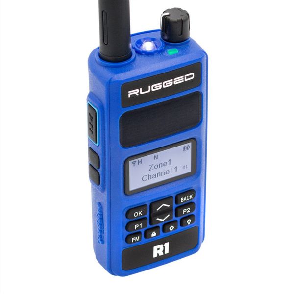 Rugged  - Business Band Two Way Handheld Radio - Digital and Analog Blue