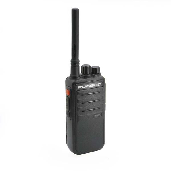 Rugged RDH16 - Business Band Two Way Handheld Radio - Digital and Analog UHF / Black