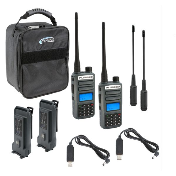 ADVENTURE PACK - GMR2 PLUS - GMRS / FRS Two Way Handheld Radios with Accessories