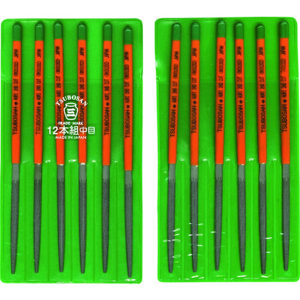 RK01202 852-8683  組ヤスリ 12本組 両甲 中目