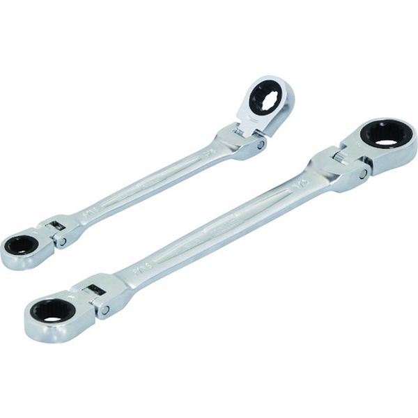 両首振ラチェットめがねレンチ インチサイズ