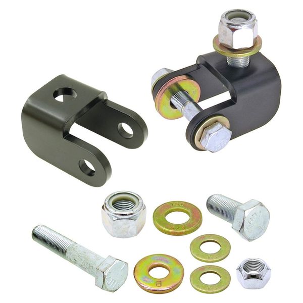 JK Shock Mount Relocation Kit Front Upper w/ Hardware Pair