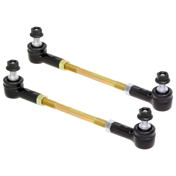 Adjustable Sway Bar End Link Kit 8 1/2in Long Rods w/ Sealed Rod Ends and Jam Nuts pair