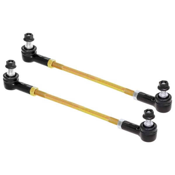 Adjustable Sway Bar End Link Kit 12 1/2in Long Rods w/ Sealed Rod Ends and Jam Nuts pair