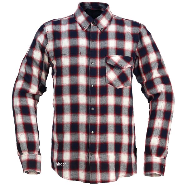 2025年春夏モデル ラフ ライドシャツFP チェックレッド Lサイズ