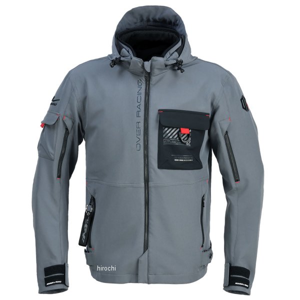 2025年春夏モデル エアスルーソフトシェルストレッチパーカーFP オーヴァーグレー LLサイズ