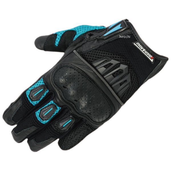 2025年春夏モデル レディース プロテクションエアスルーグローブ 黒/シアン WMサイズ