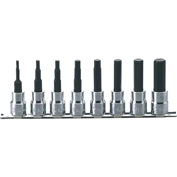 RS3010A8L50 121-5147 9.5mm差込 ヘックスビットソケットレールセット全長50mm 8ヶ組