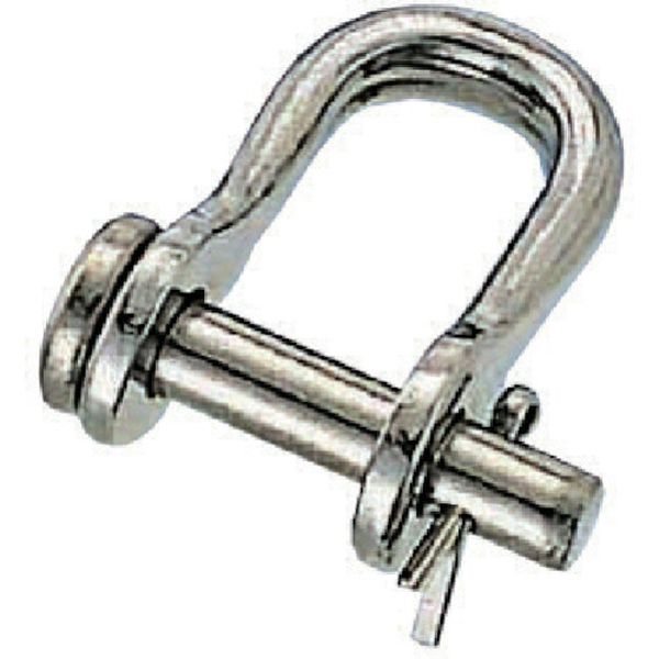 RSW8 849-2430  ステンレス ワリピン式半丸シャックル 長さ33mm内幅17mm