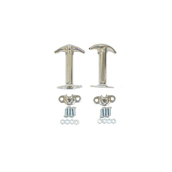 41-95 Jeep CJ / Jeep Wrangler YJ Chrome Hood Catch Set